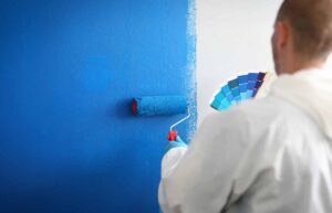 Choosing paint color Jr's painting