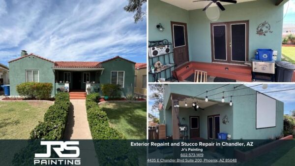 Exterior Repaint and Stucco Repair in Chandler, AZ