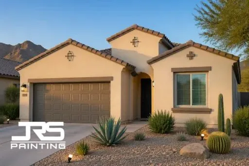 Desert-style home showing the best time to paint home exterior in Arizona during mild weather conditions.