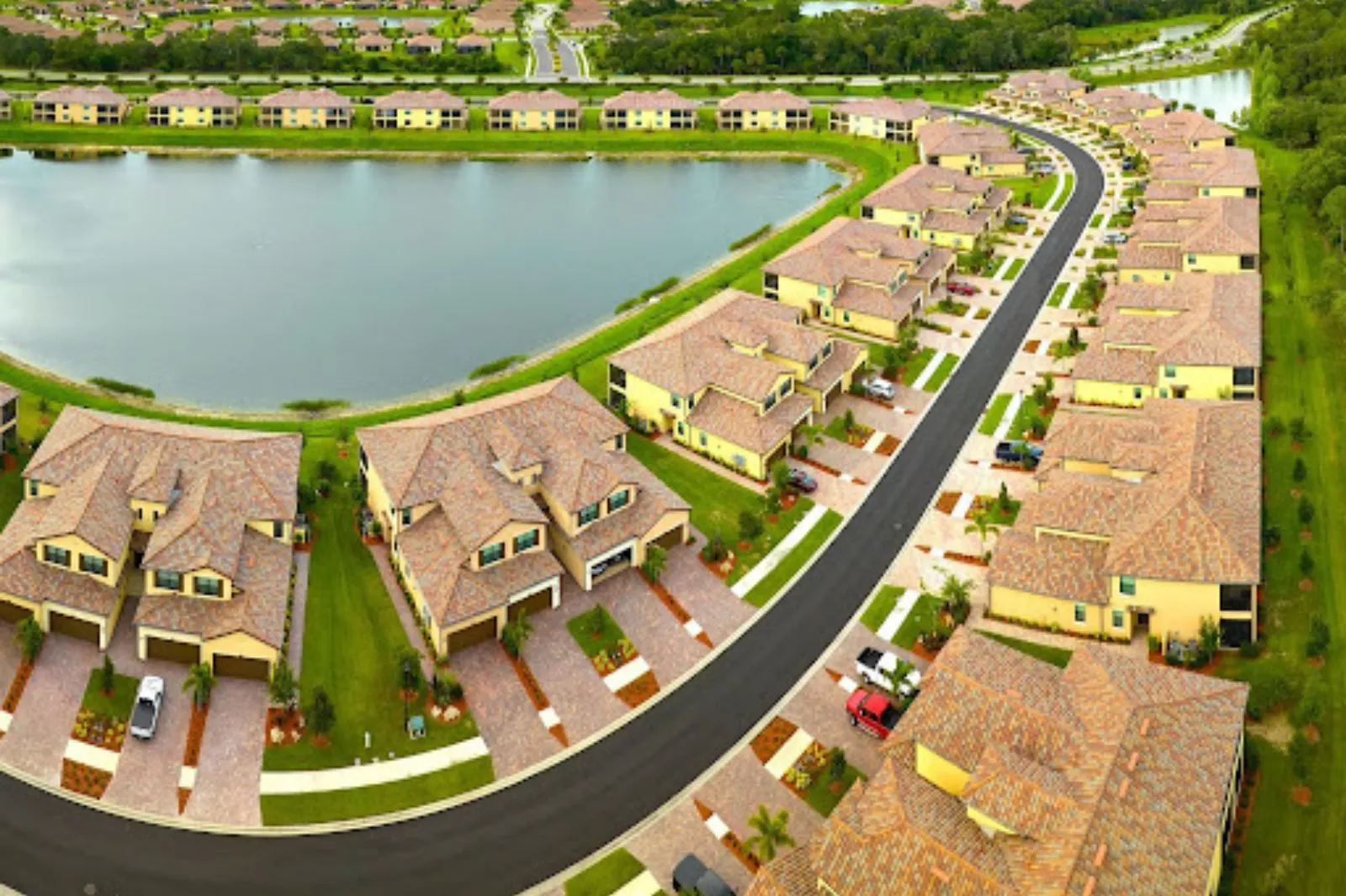 What to Do When Your HOA Sends a Paint Violation Notice HOA paint violation notice neighborhood with uniform exterior home colors in a planned HOA community