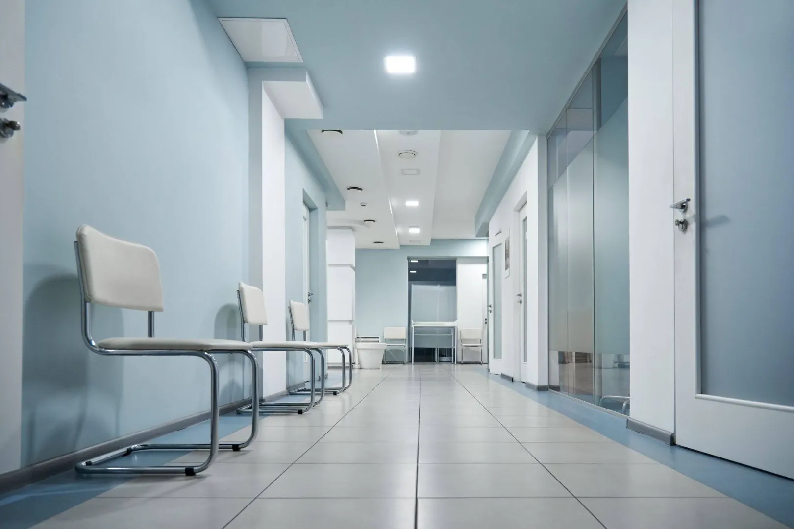 Antimicrobial & Low-VOC Paints for Medical Offices: What Phoenix Practices Need to Know Medical clinic hallway finished with antimicrobial paint medical office Phoenix for a clean healthcare environment